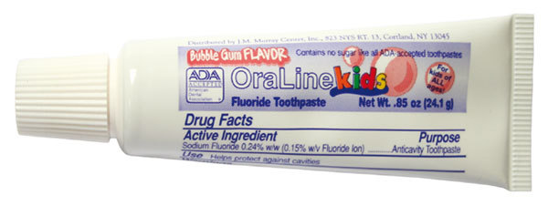 ADA Accepted Fluoride Bubblegum Toothpaste